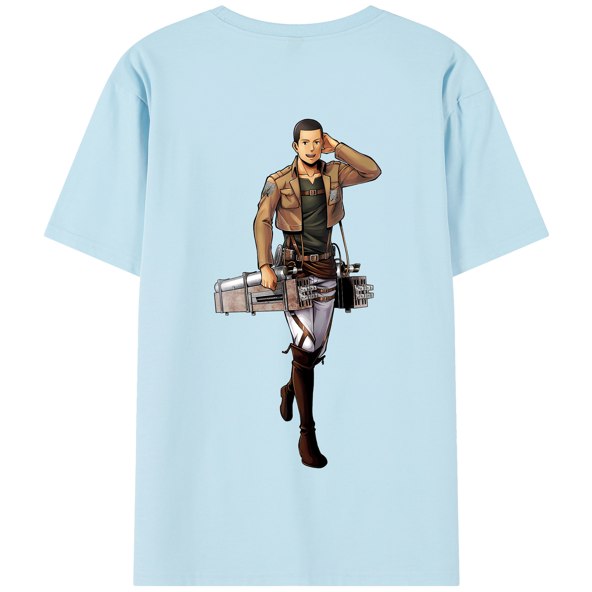 （画像用） 進撃の巨人 Attack on Titan 綿100％半袖Tシャツ（背面プリント）